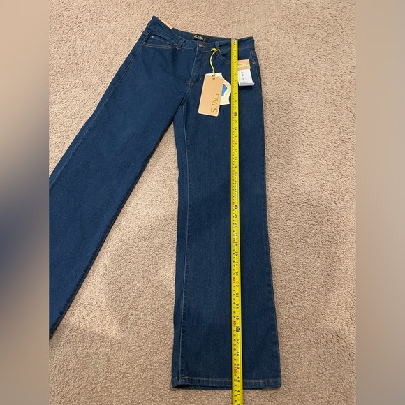 STAG Dark Blue Tall Straight Cut Denim Jeans - Picture 5 of 8